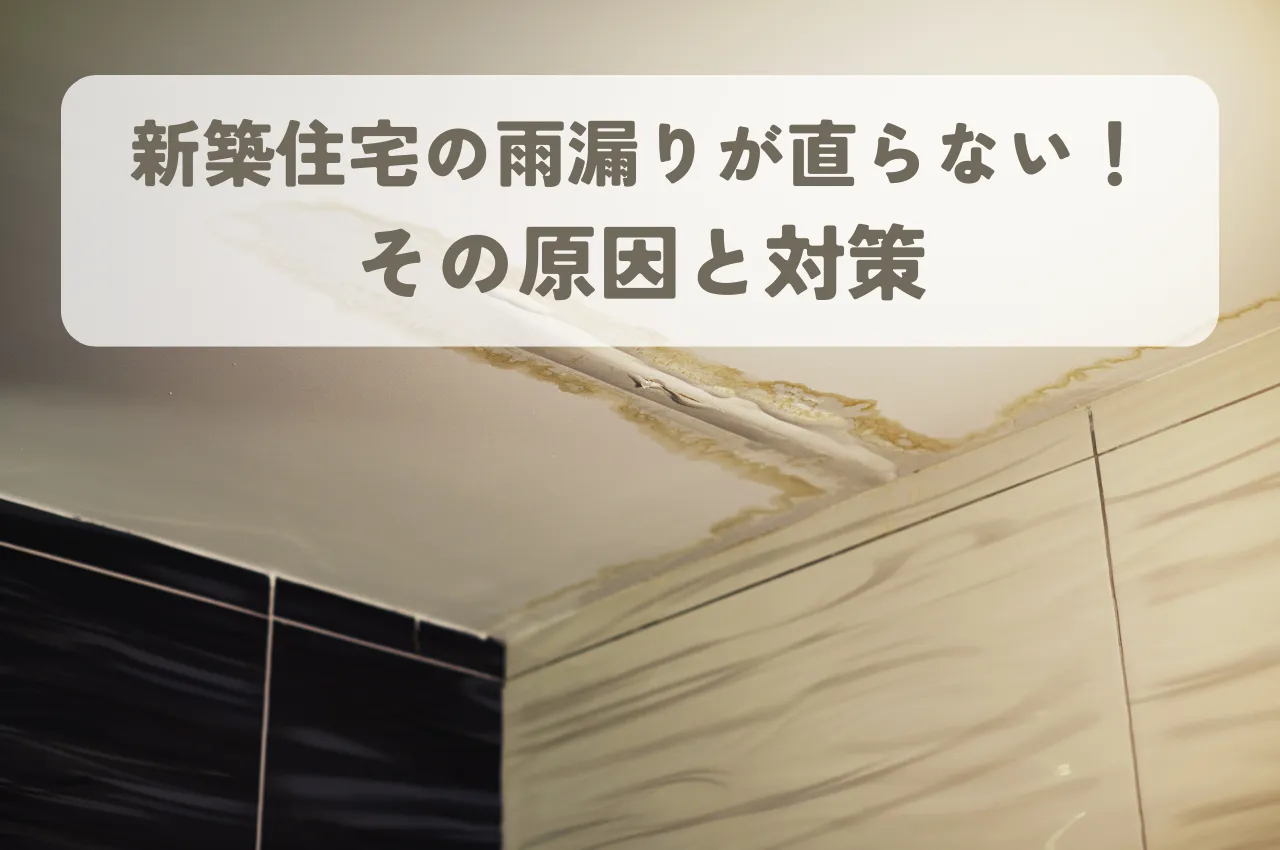 新築住宅の雨漏りが直らない！その原因と対策を徹底解説